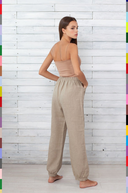 Linen women pants