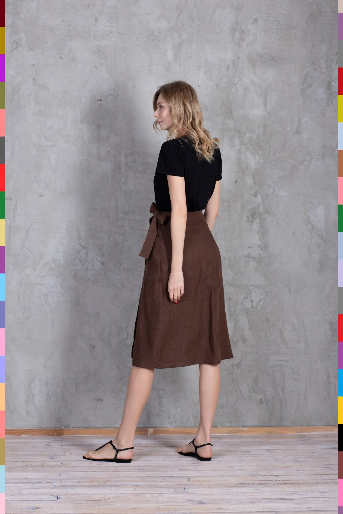 Linen women skirt