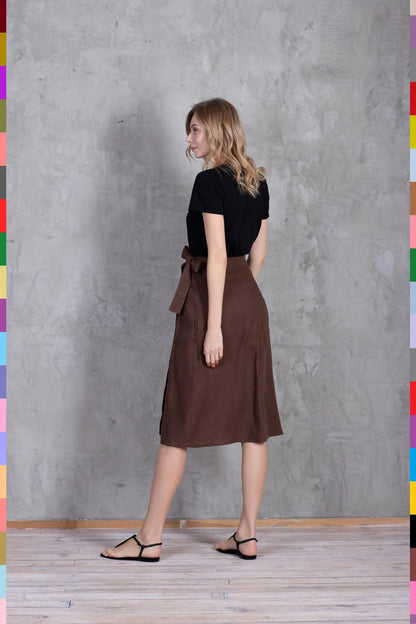 Linen women skirt