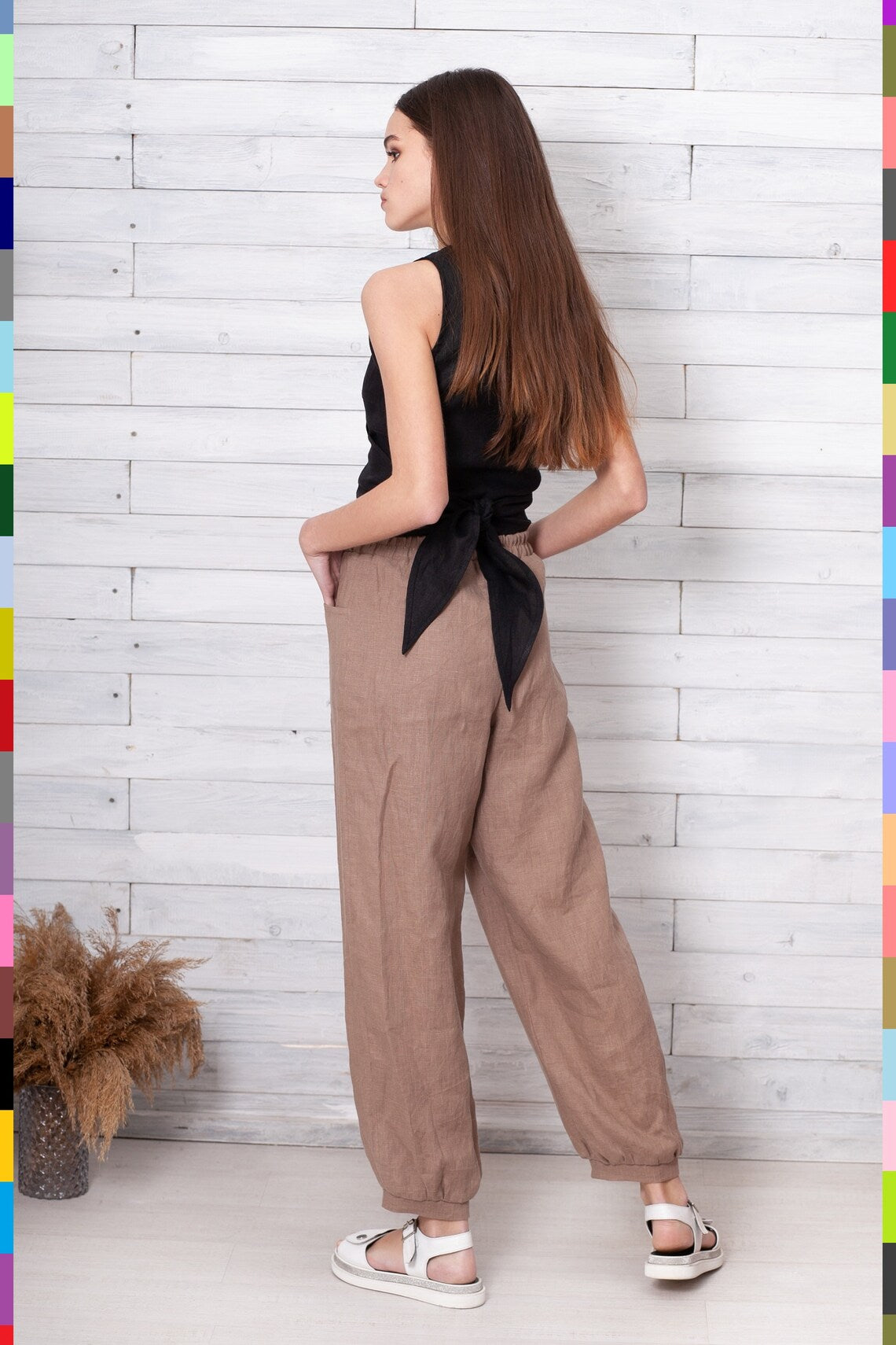 Linen women pants