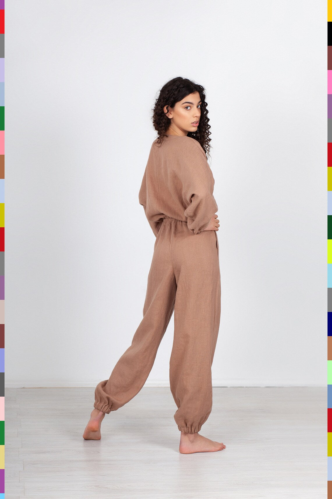 Linen women jumpsuit