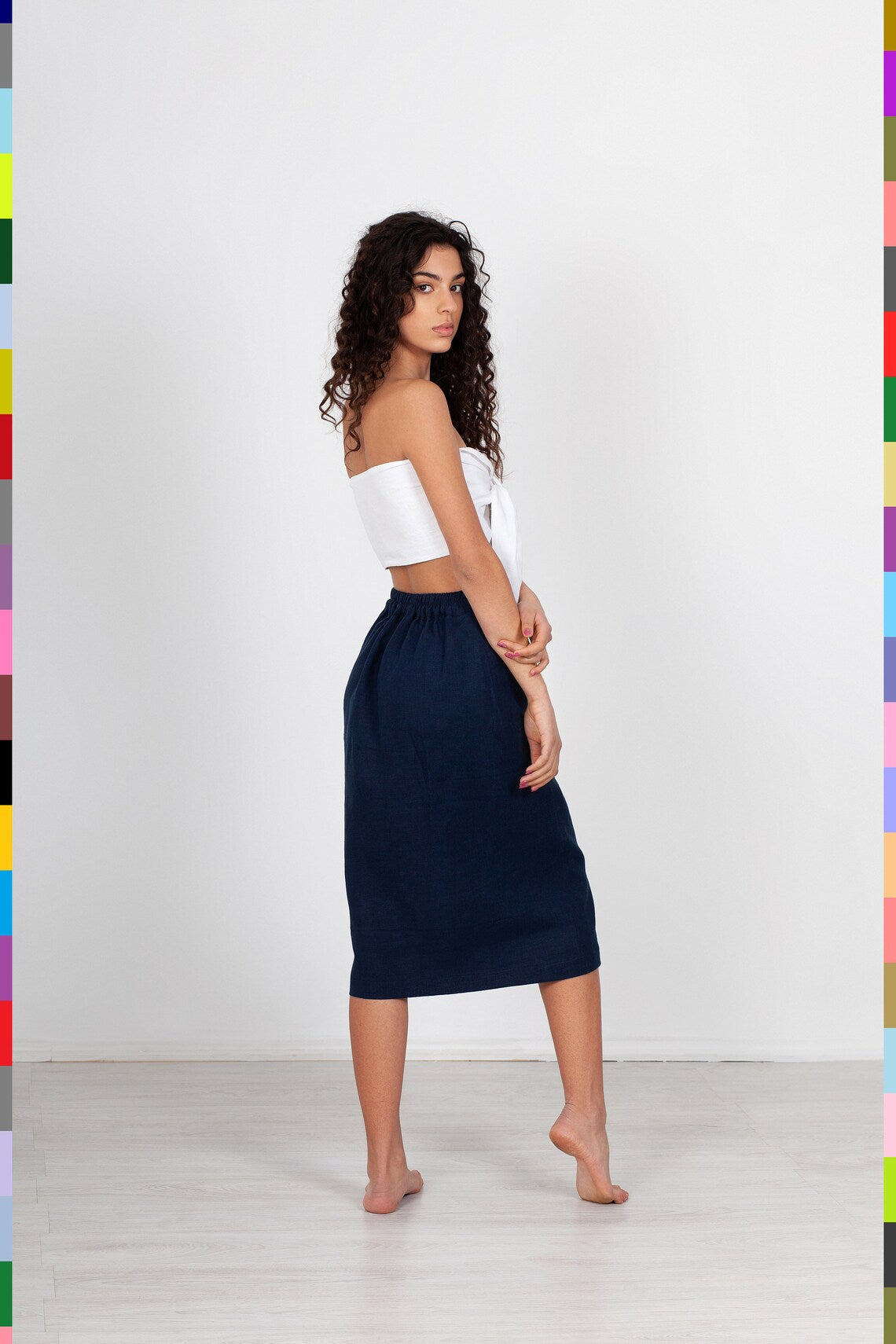 Linen women skirt