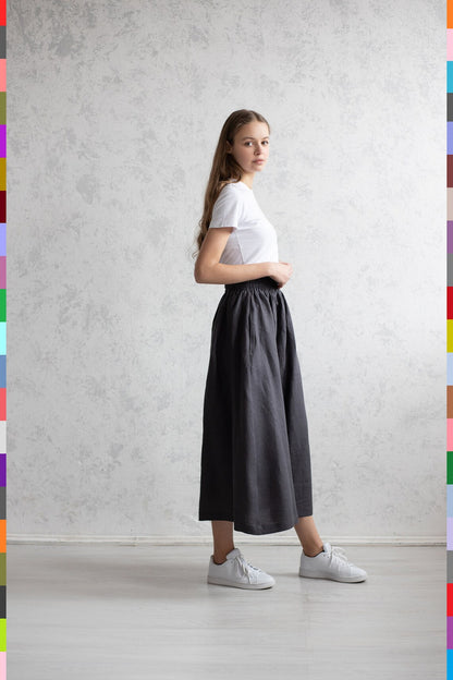 Linen women skirt