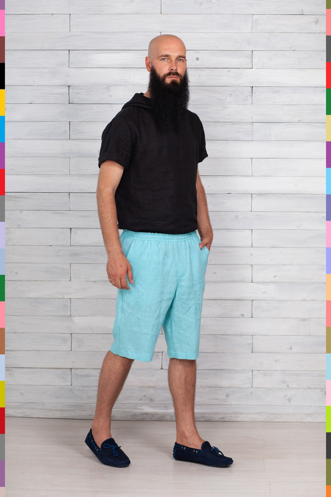 Linen men shorts