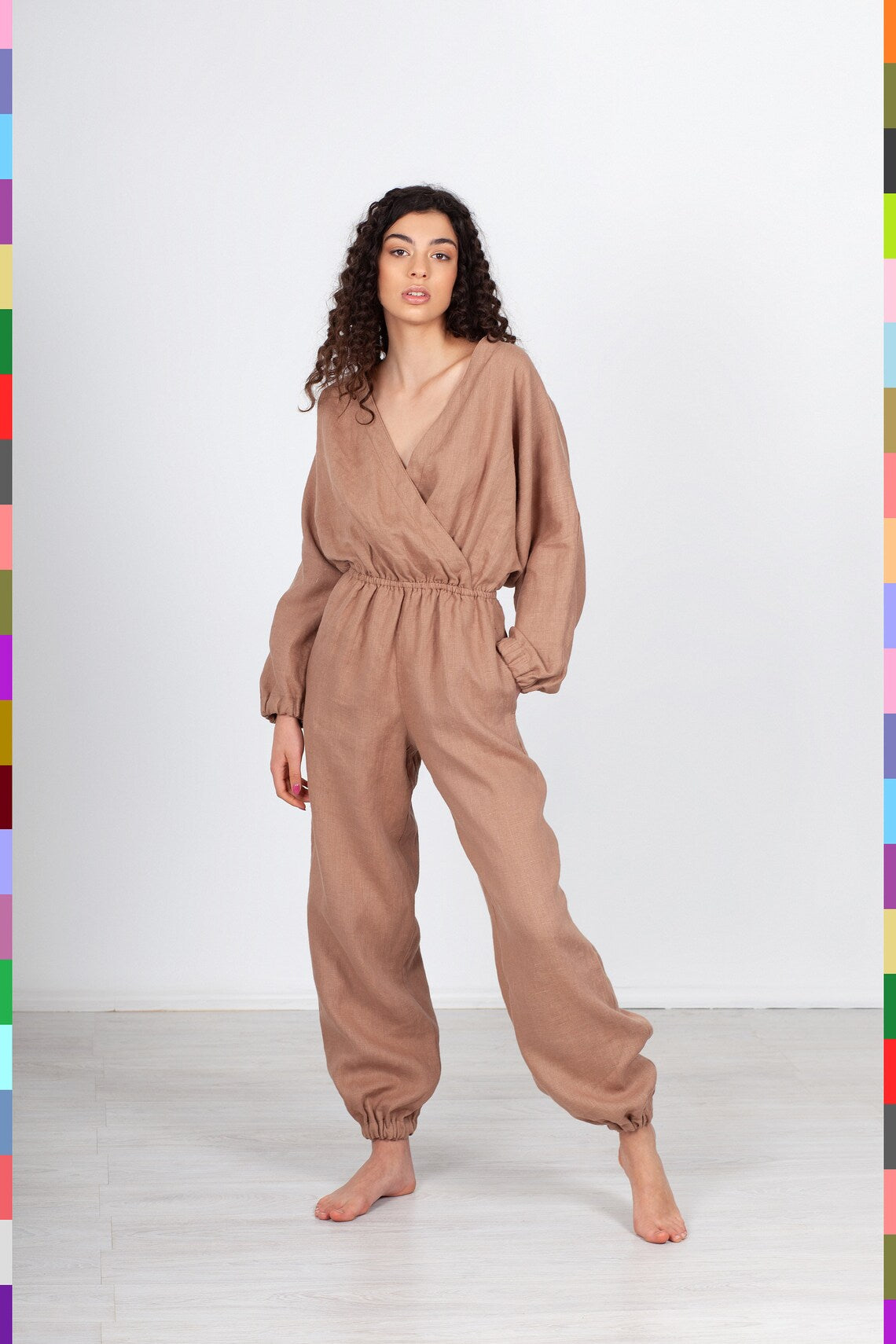 Linen women jumpsuit