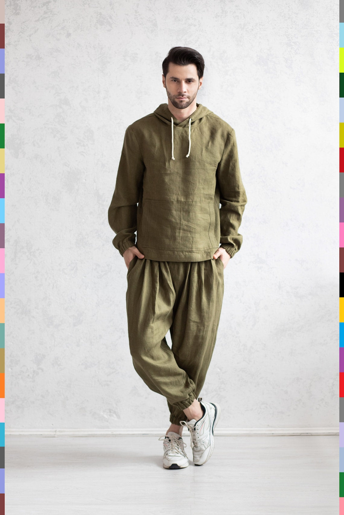 Linen men fitness set