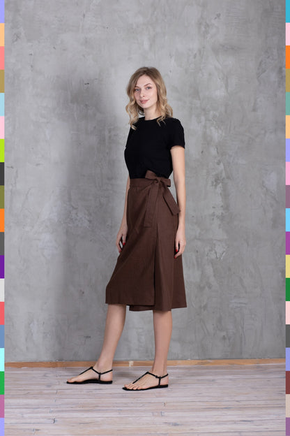 Linen women skirt