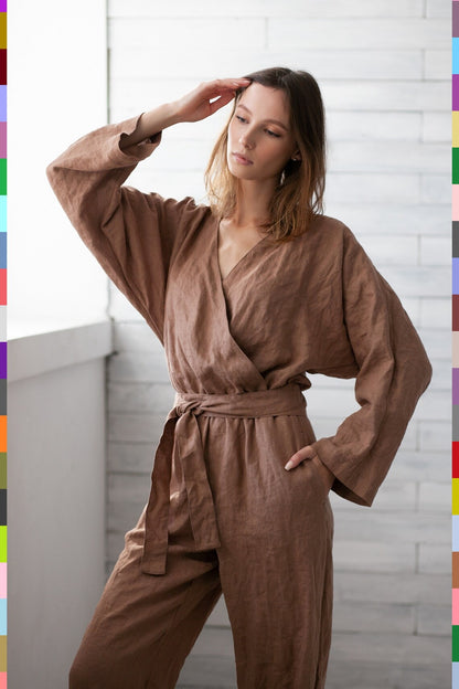 Linen women jumpsuit