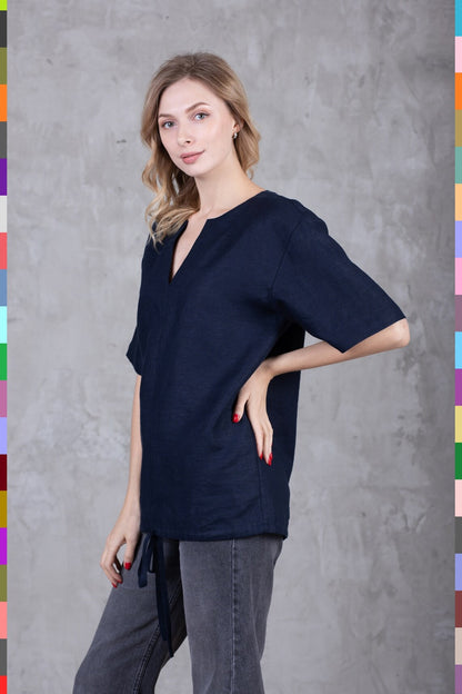 Linen women top