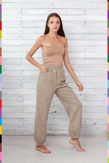 Linen women pants