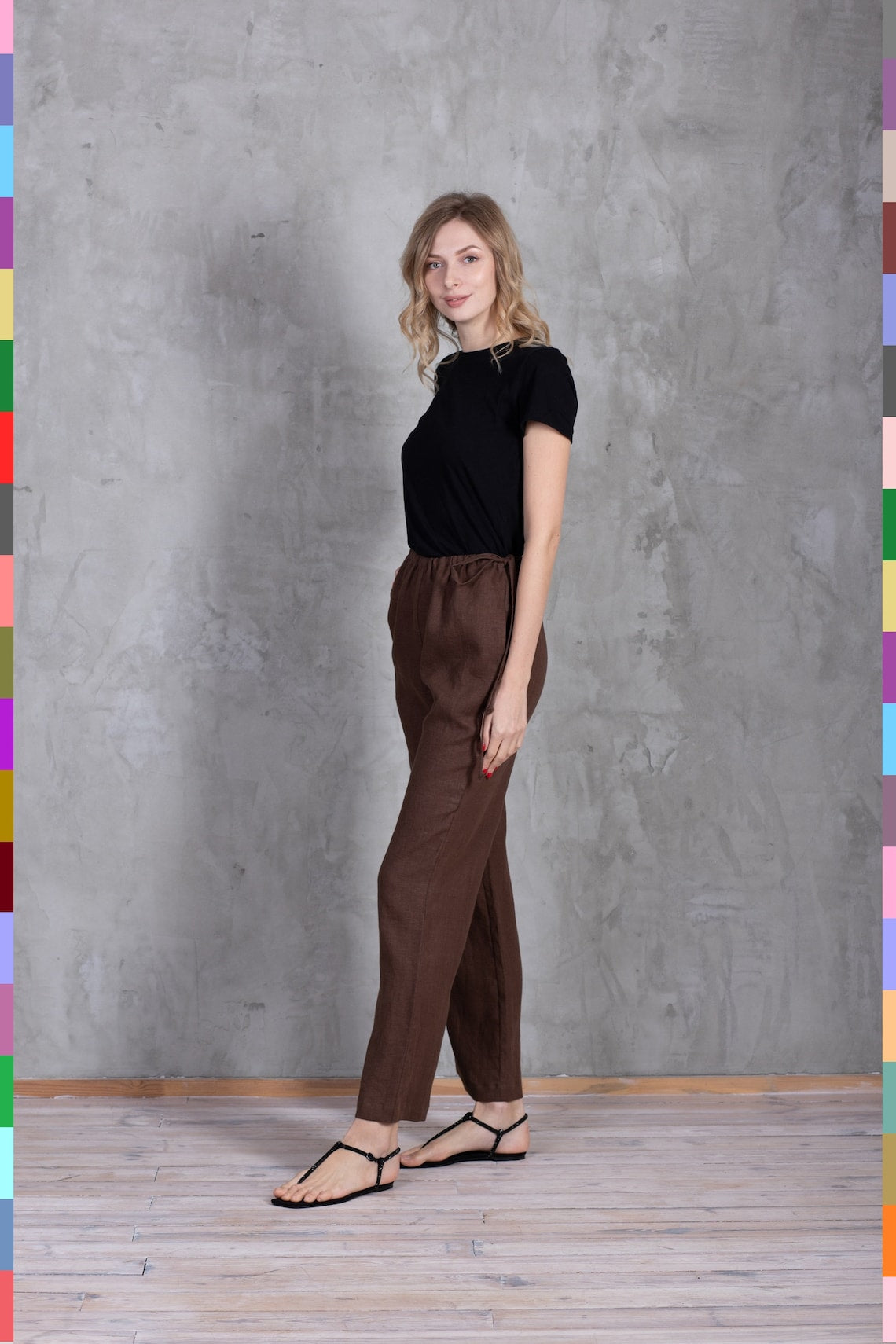 Linen women pants