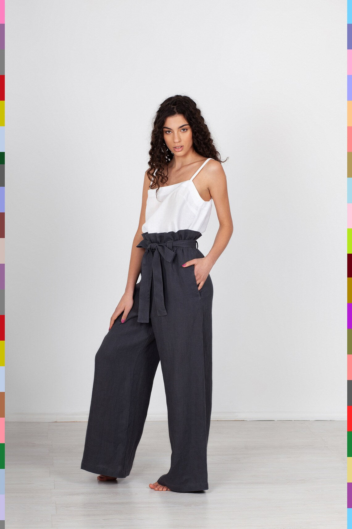 Linen women pants