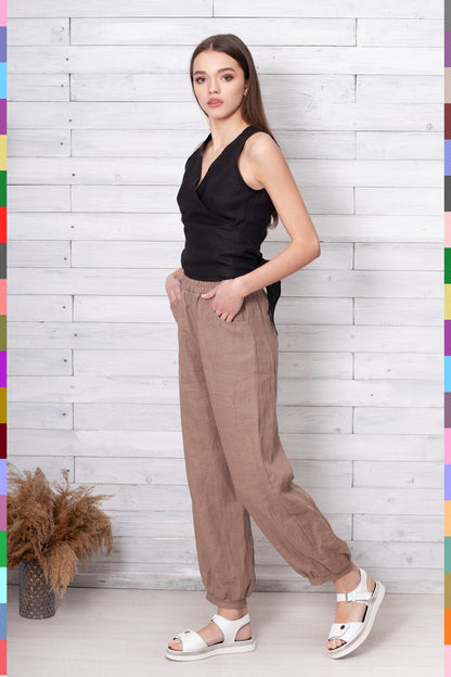 Linen women pants