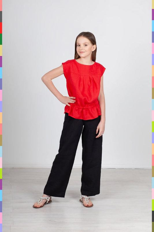 Linen kids top