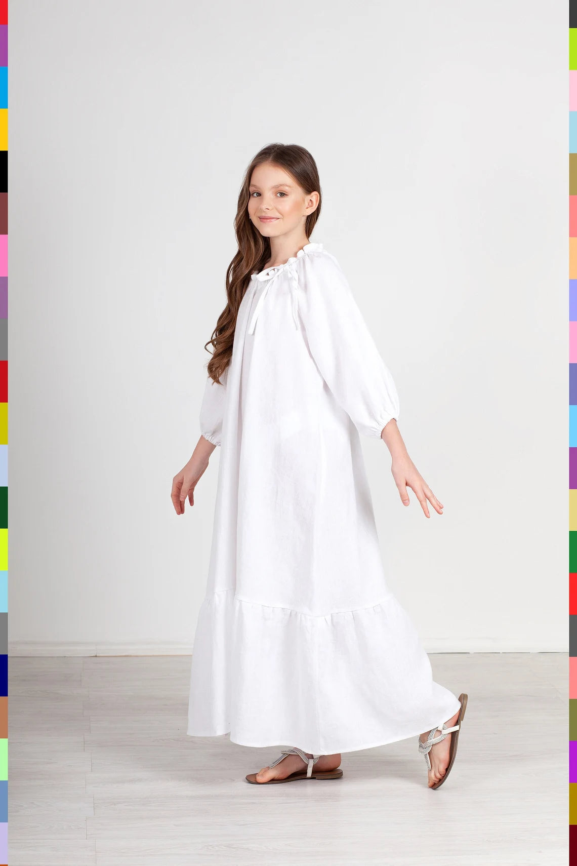 Linen kids dress