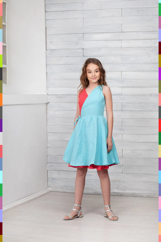 Linen kids dress