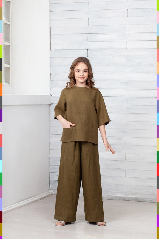 Linen kids top