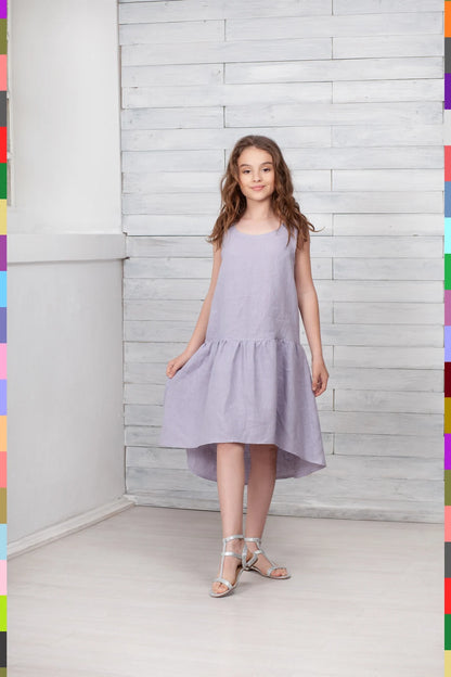 Linen kids dress