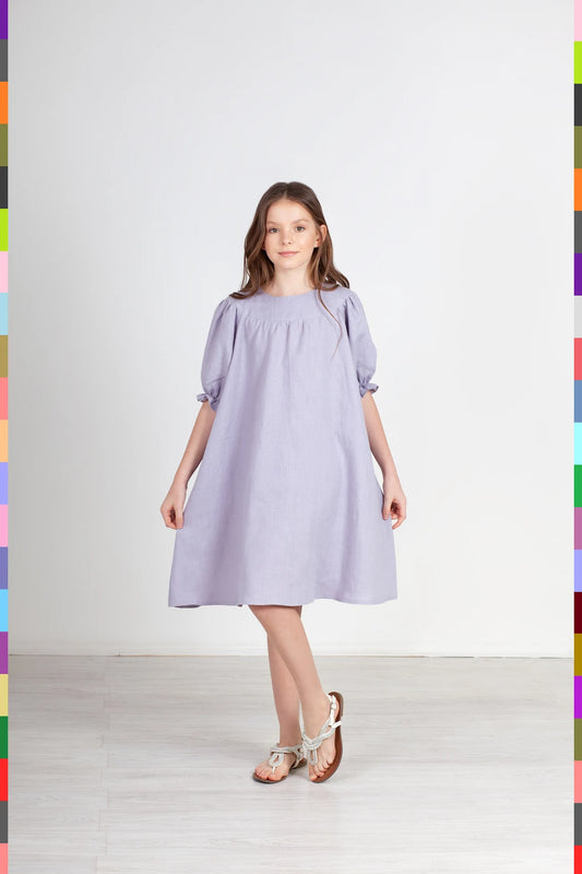 Linen kids dress