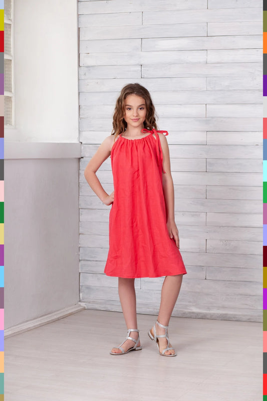 Linen kids dress