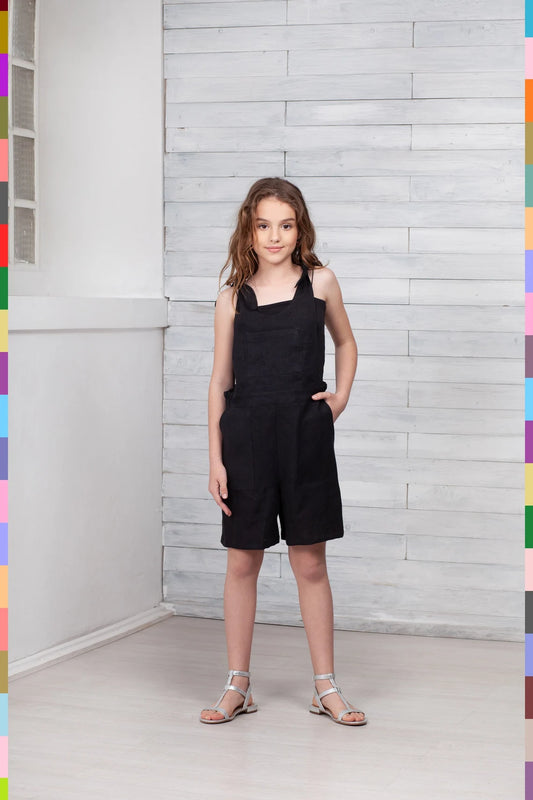 Linen kids jumpsuit