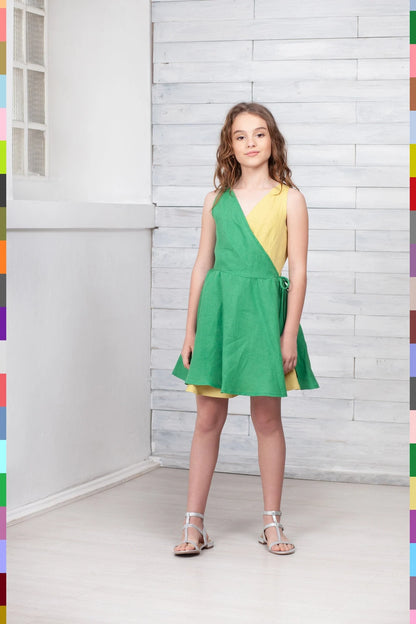 Linen kids dress