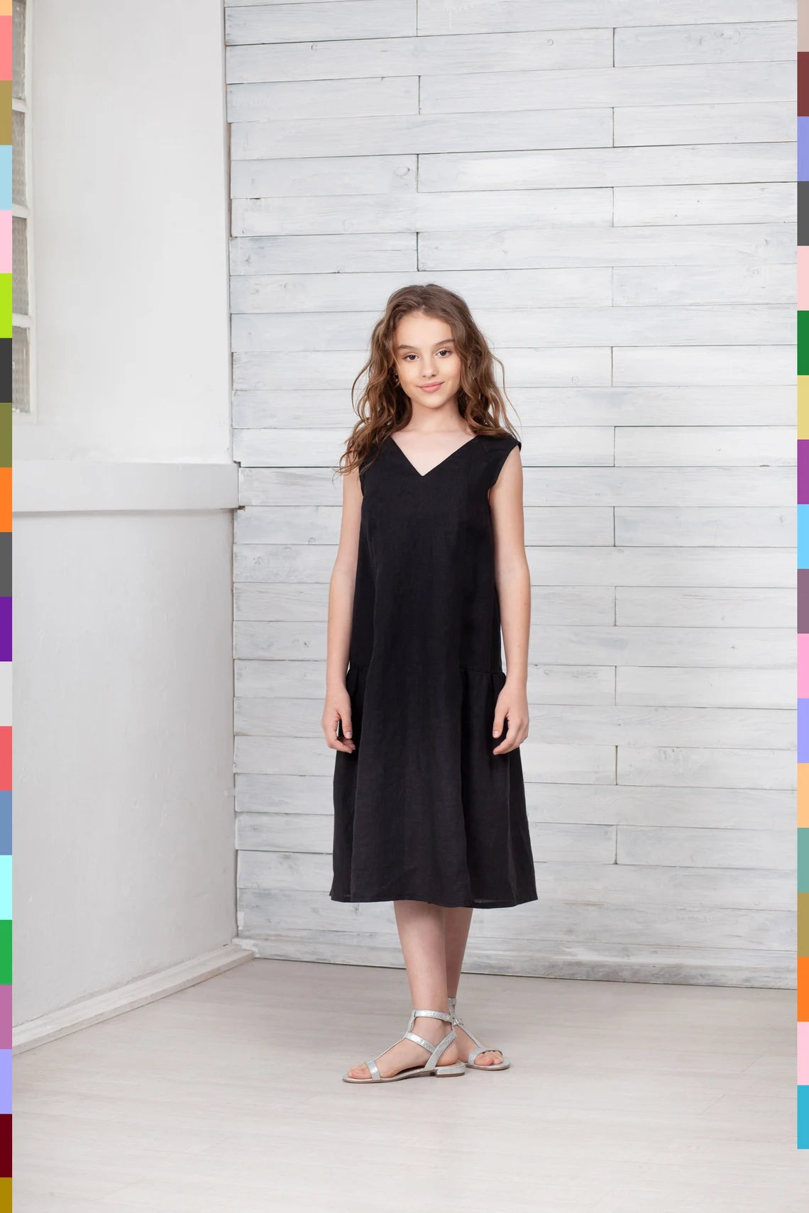 Linen kids dress