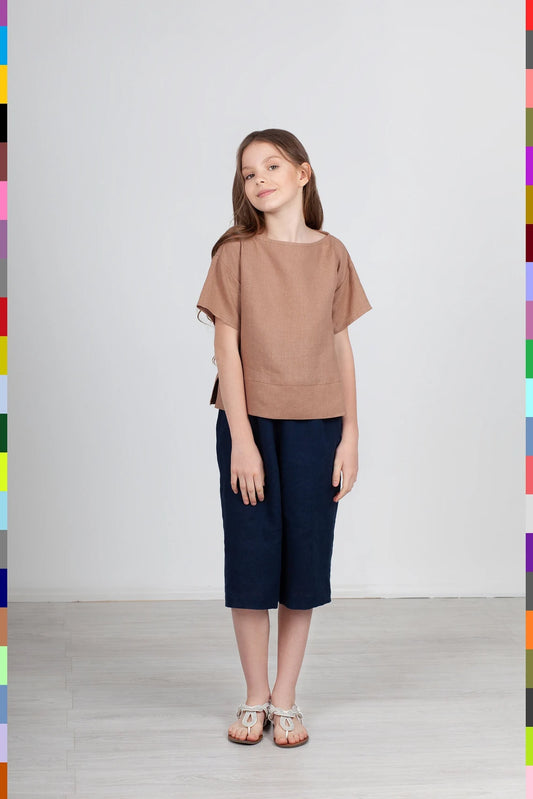 Linen kids top