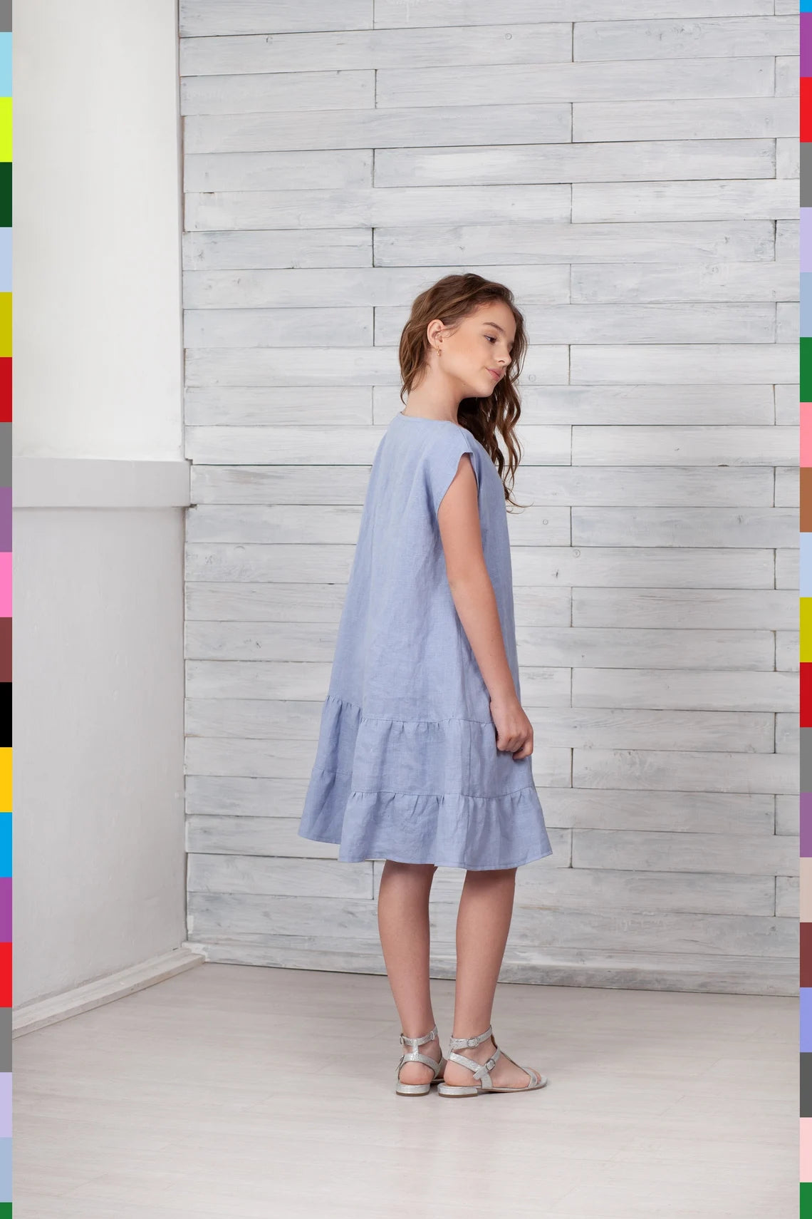 Linen kids dress