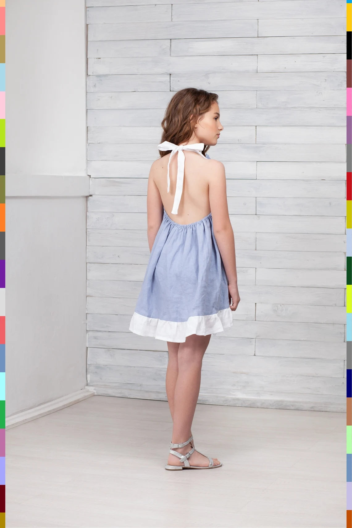 Linen kids dress