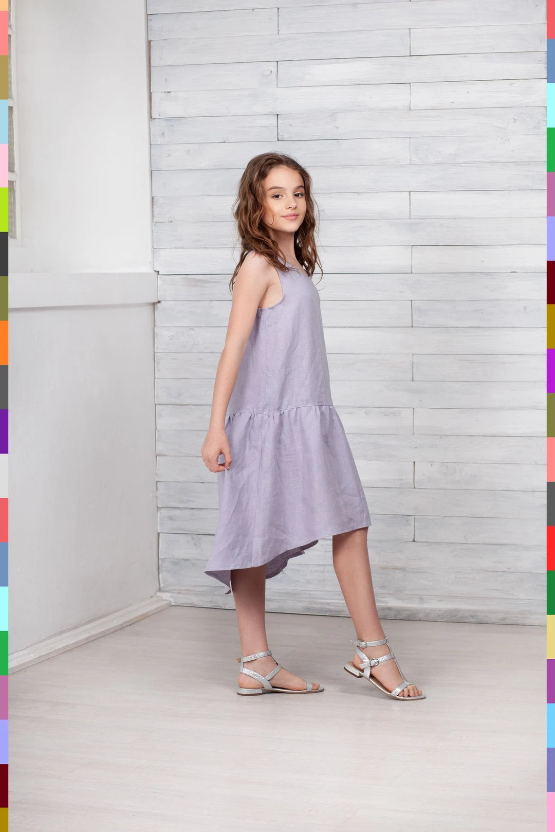 Linen kids dress