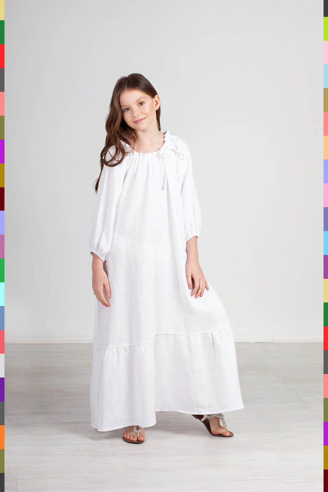 Linen kids dress