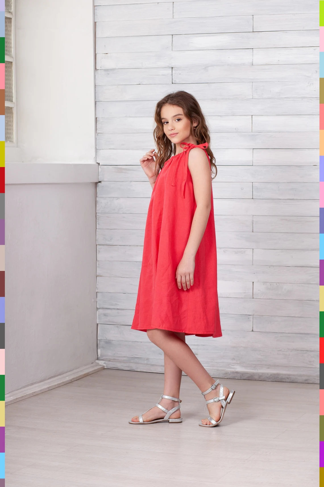 Linen kids dress