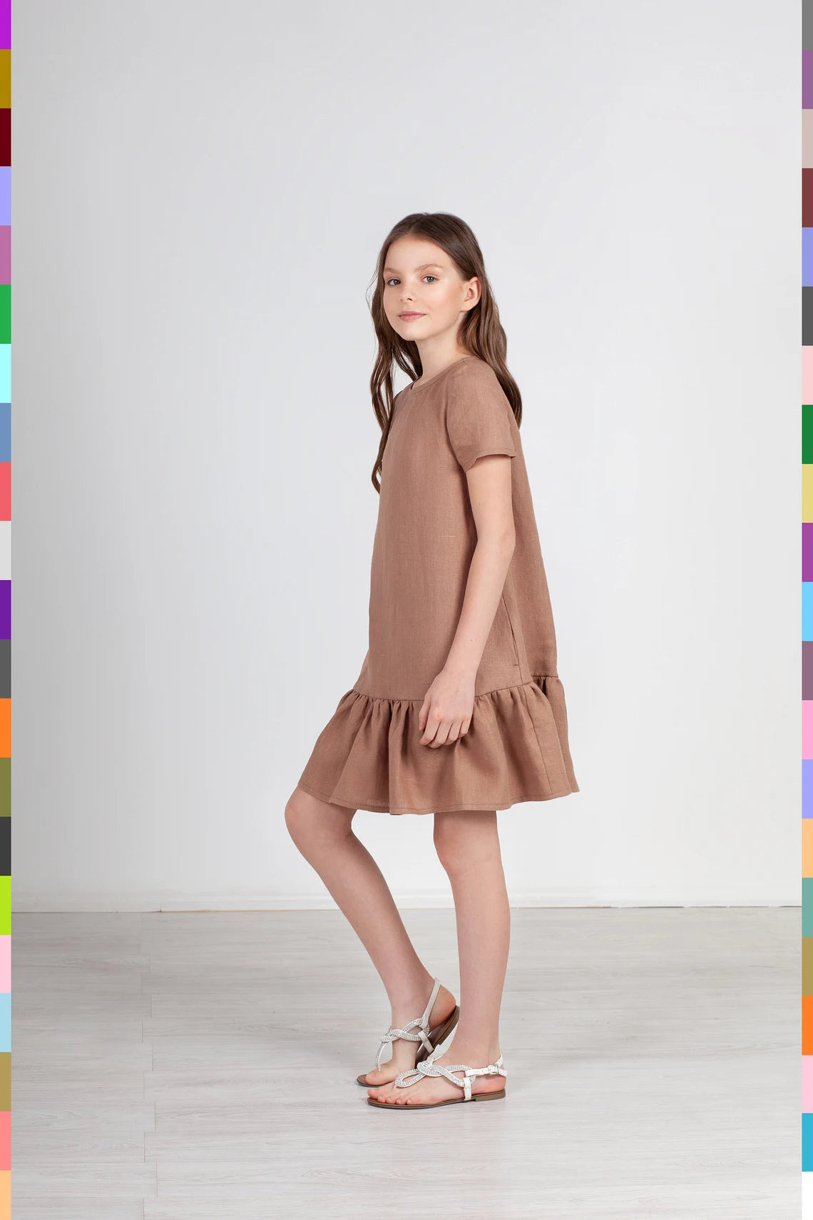 Linen kids dress