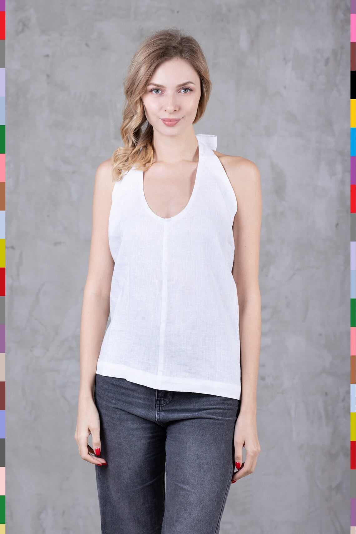 Linen women top