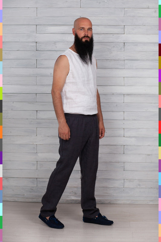 Linen men pants